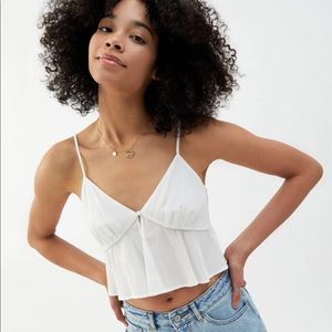 LA Hearts Button Front Cami Top